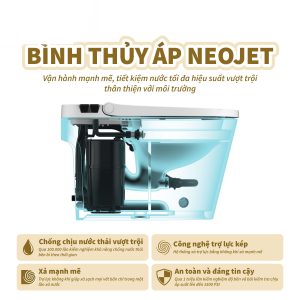 Ảnh công trình thực tế Bồn Cầu NEO JET Không Dùng Điện BASIC NEO-120
