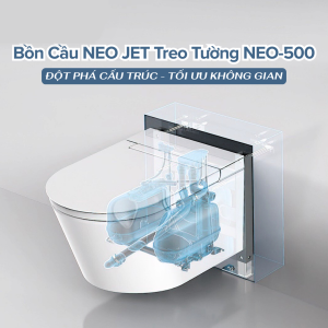Ảnh công trình thực tế Bồn Cầu NEO JET Treo Tường Không Dùng Điện BASIC NEO-500