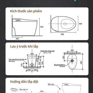 Ảnh công trình thực tế Bồn Cầu Thông Minh BASIC FLY X3