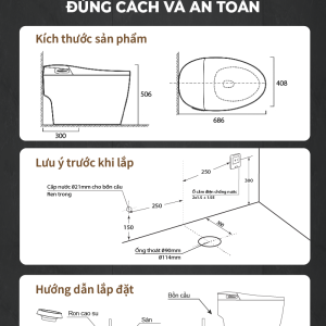 Ảnh công trình thực tế Bồn Cầu Thông Minh BASIC FLY X3 Auto Open