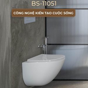 Ảnh công trình thực tế Bồn Cầu Treo Tường BASIC BS-11051 Trắng