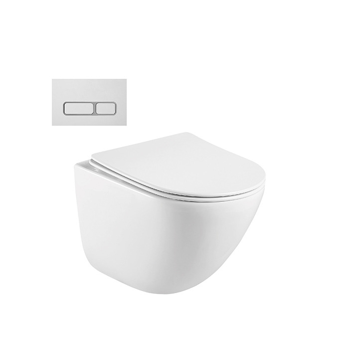 Bồn Cầu Treo Tường BASIC BS-11051 Trắng