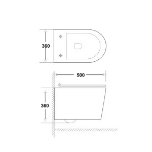 Ảnh công trình thực tế Bồn Cầu Treo Tường BASIC BS-12276D