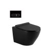 Bồn Cầu Treo Tường BASIC BS-8016B Đen Mờ