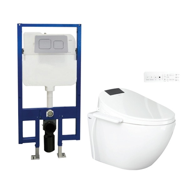Bồn Cầu Treo Tường Nắp Rửa Điện Tử Ecod EB266/EBK288/EBN1807