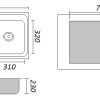 Bồn Rửa Chén Ecoland MERCURY IN.2B730 - ảnh 2