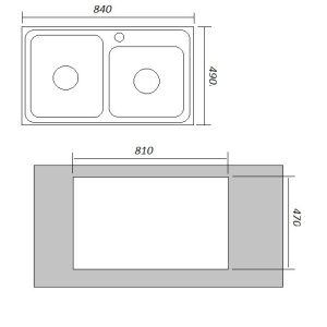 Ảnh công trình thực tế Bồn Rửa Chén Ecoland VENUS SUS.2B840