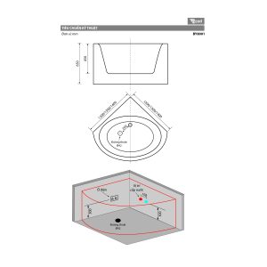 Ảnh công trình thực tế Bồn Tắm Ecod BY8001