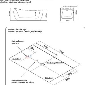 Ảnh công trình thực tế Bồn Tắm Ecod TL898