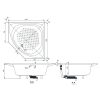 Bồn tắm góc nhựa TOTO PAY1300PE#W/TVBF412/DB505R-2B kèm bộ xả - ảnh 4
