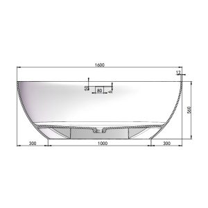 Ảnh công trình thực tế Bồn Tắm Solid Surface Ecod PYS8845