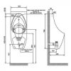 Bồn Tiểu Nam American Standard WP-6737T Treo Tường Cấp Trên - ảnh 2