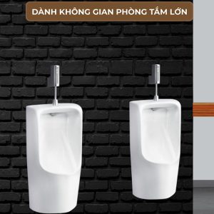 Ảnh công trình thực tế Bồn Tiểu Nam Treo Tường BASIC BU-14011