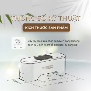 Ảnh công trình thực tế Cảm Biến Xả BASIC 100TF-D