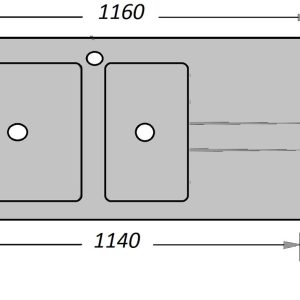 Ảnh công trình thực tế Chậu Đá ATG – HB11650Đ