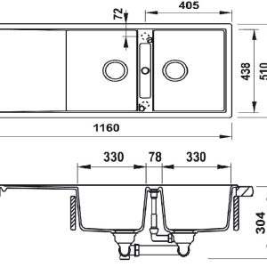 Ảnh công trình thực tế Chậu Đá Hafele HS20-GKD2S80 570.33.530 (MÀU XÁM)