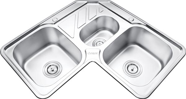 Chậu Góc 3 Hộc Gorlde GD 504