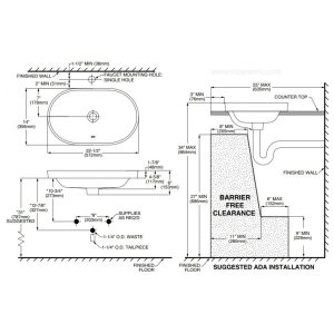 Ảnh công trình thực tế Chậu Lavabo American Standard WP-0310 Studio S Đặt Bàn