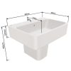 Chậu Lavabo Treo Tường American Standard Acacia E 0507W-WT/0707-WT Chân Ngắn - ảnh 2