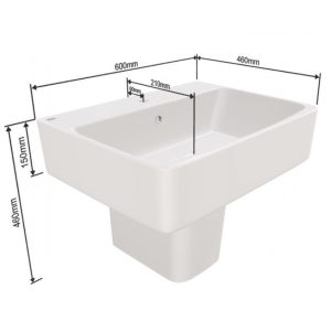 Ảnh công trình thực tế Chậu Lavabo Treo Tường American Standard Acacia E 0507W-WT/0707-WT Chân Ngắn