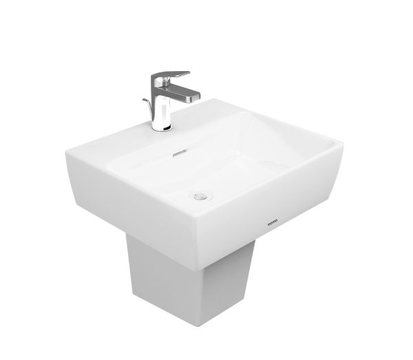 Chậu Lavabo Treo Tường TOTO LHT328CHR#XW Chân Lửng