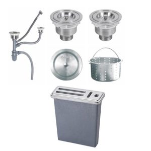 Ảnh công trình thực tế Chậu Rửa 2 Hộc Có Cài Dao Gorlde GD-5712