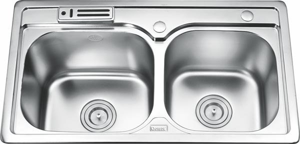 Chậu Rửa 2 Hộc Có Cài Dao Gorlde GD-5712
