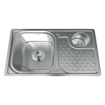 Chậu Rửa 2 Hộc Có Hộp Rác Gorlde GD-025