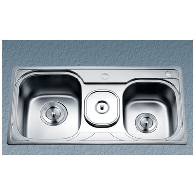 Chậu Rửa 2 Hộc Có Hộp Rác Gorlde GD-5103