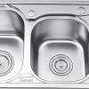 Chậu Rửa 2 Hộc Có Hộp Rác Gorlde GD-5203