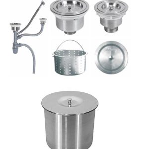 Ảnh công trình thực tế Chậu Rửa 2 Hộc Có Hộp Rác Gorlde GD-5203
