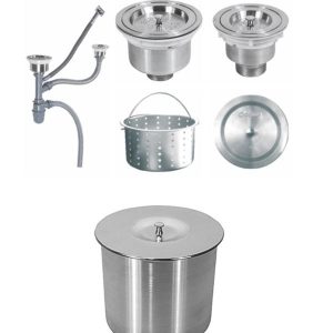 Ảnh công trình thực tế Chậu Rửa 2 Hộc Có Hộp Rác Gorlde GD-5403