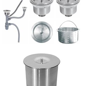 Ảnh công trình thực tế Chậu Rửa 2 Hộc Có Hộp Rác Gorlde GD-5803