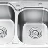 Chậu Rửa 2 Hộc Có Hộp Rác Gorlde GD-9035