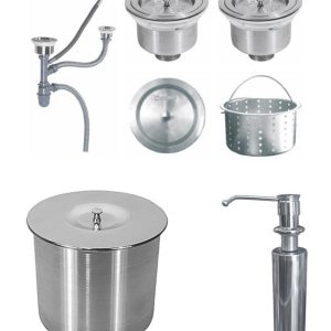 Ảnh công trình thực tế Chậu Rửa 2 Hộc Có Hộp Rác Gorlde GD-9035