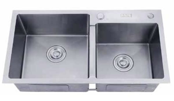 Chậu Rửa Bát 2 Hố Lệch Giovani GS-8245HMLC