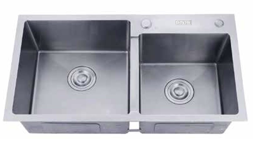 Chậu Rửa Bát 2 Hố Lệch Giovani GS-8245HMLC