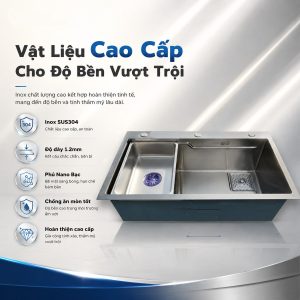Ảnh công trình thực tế Chậu Rửa Bát Binova CBI-7846