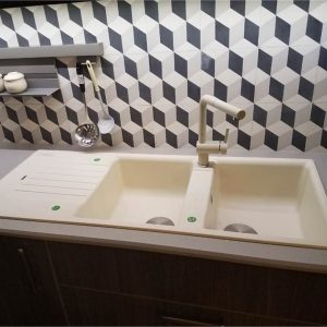 Ảnh công trình thực tế Chậu Rửa Bát Blanco TGB.LEXA 8S Jasmine