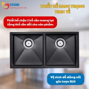 Ảnh công trình thực tế Chậu Rửa Bát Chống Xước Eurogold EUC28746ED