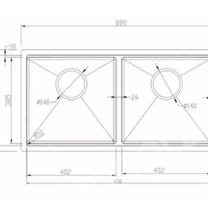 Ảnh công trình thực tế Chậu Rửa Bát Chống Xước Eurogold EUC28845LB/GB