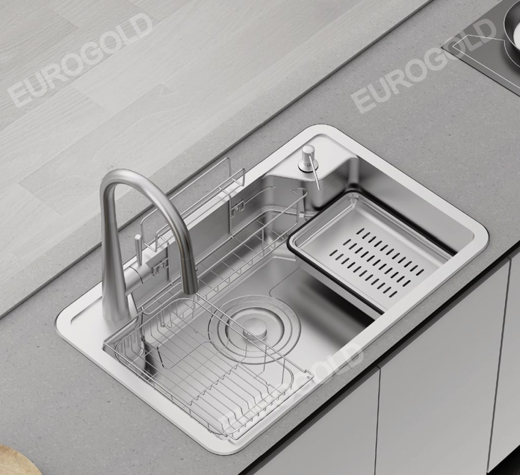 Chậu Rửa Bát Chống Xước Eurogold EUD88050GA