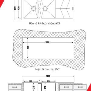 Ảnh công trình thực tế Chậu Rửa Bát Đá Carysil JAC1-03 (Màu Đen)