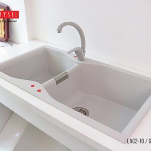 Chậu Rửa Bát Đá Carysil LAC2-10 (Màu Xám Tro)