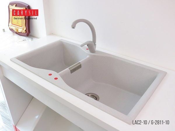 Chậu Rửa Bát Đá Carysil LAC2-10 (Màu Xám Tro)