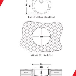Ảnh công trình thực tế Chậu Rửa Bát Đá Carysil ROA1-02 (Màu Trắng)