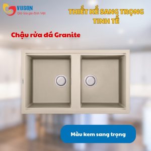 Ảnh công trình thực tế Chậu Rửa Bát Đá Malloca BIANCO G-45062
