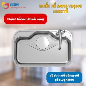 Ảnh công trình thực tế Chậu Rửa Bát Eurogold EUC88050GE