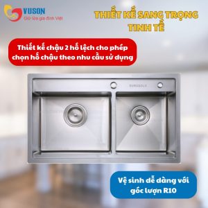 Ảnh công trình thực tế Chậu Rửa Bát Eurogold EUP28248