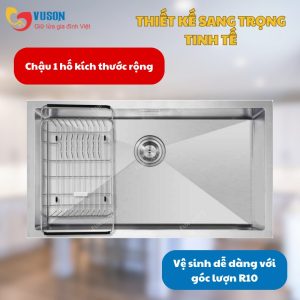 Ảnh công trình thực tế Chậu Rửa Bát Eurogold EUS18045GB